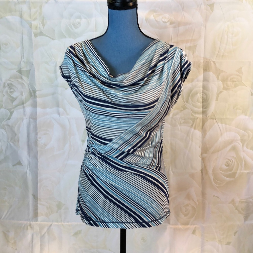 NWT Max Studio ruched cowl neck top